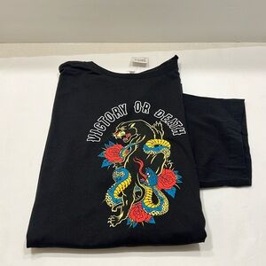 USA strong black T-shirt, size 2 XL